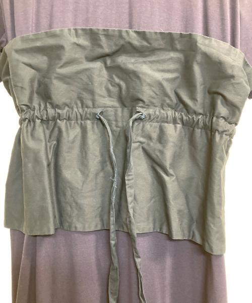 CLANE（クラネ）CLANE (クラネ) ウエストギャザー カットソー ワンピース ネイビー サイズ:1の古着・服飾アイテム
