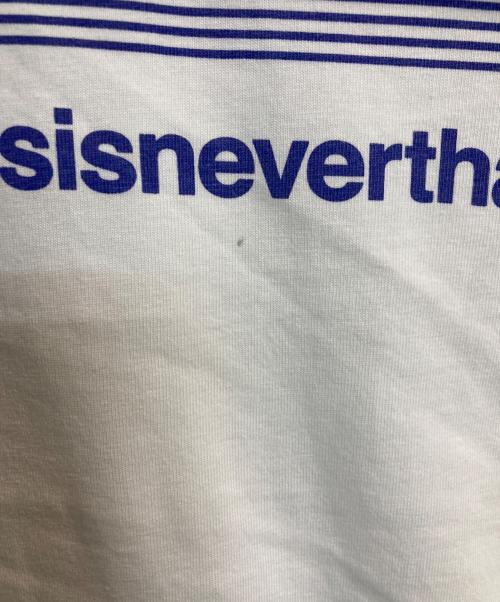 thisisneverthat（ディスイズネバーザット）thisisneverthat (ディスイズネバーザット) NEW BALANCE (ニューバランス) DOWNTOWN RUN T-SHIRTS ホワイト サイズ:Mの古着・服飾アイテム