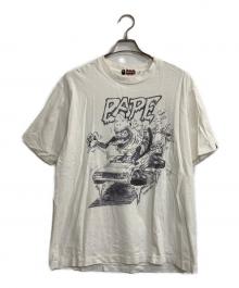 A BATHING APE×READYMADE（アベイシングエイプ×レディメイド）の古着「SHARK wide tee」｜ホワイト