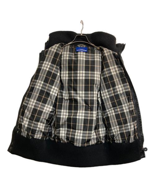 BURBERRY BLUE LABEL（バーバリー ブルー レーベル）BURBERRY BLUE LABEL (バーバリー ブルー レーベル) ファー付ダウンジャケット ブラック サイズ:38の古着・服飾アイテム