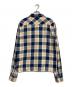 REMI RELIEF (レミレリーフ) チェックシャツ ネイビー×イエロー サイズ:ＸＬ：3000円