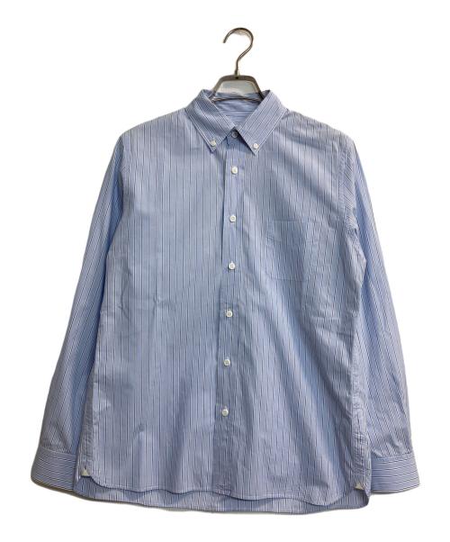 STILL BY HAND（スティルバイハンド）STILL BY HAND (スティルバイハンド) ストライプシャツ ブルー サイズ:48の古着・服飾アイテム
