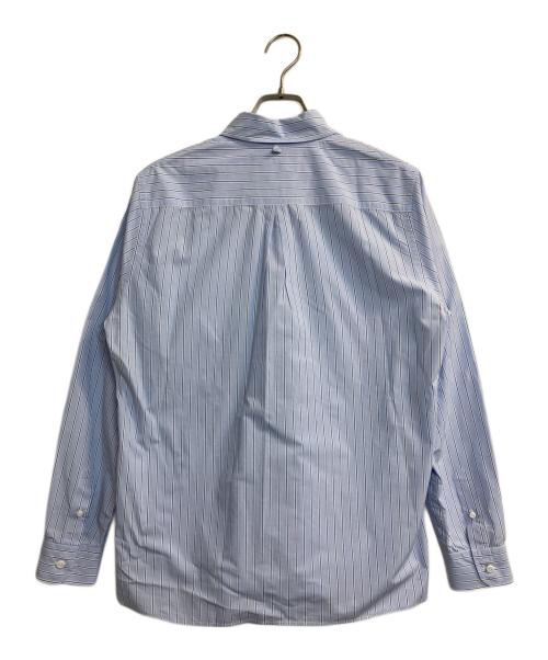 STILL BY HAND（スティルバイハンド）STILL BY HAND (スティルバイハンド) ストライプシャツ ブルー サイズ:48の古着・服飾アイテム