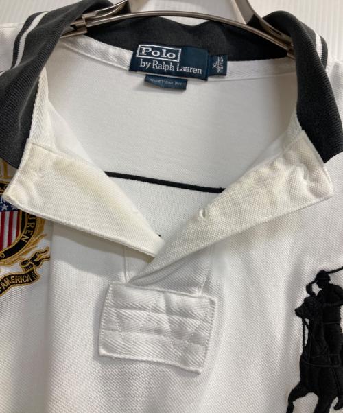 POLO RALPH LAUREN（ポロ・ラルフローレン）POLO RALPH LAUREN (ポロ・ラルフローレン) MIAMI ビッグポニーポロシャツ ホワイト サイズ:ＸＬの古着・服飾アイテム