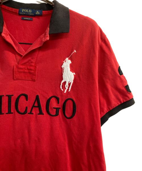 POLO RALPH LAUREN（ポロ・ラルフローレン）POLO RALPH LAUREN (ポロ・ラルフローレン) CHICAGO ビッグポニーポロシャツ レッド サイズ:ＸＬの古着・服飾アイテム