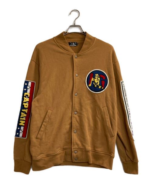 Hysteric Glamour（ヒステリックグラマー）Hysteric Glamour (ヒステリックグラマー) HERO COMICS ワッペン付きジャンパー ライトブラウン サイズ:Ｍの古着・服飾アイテム