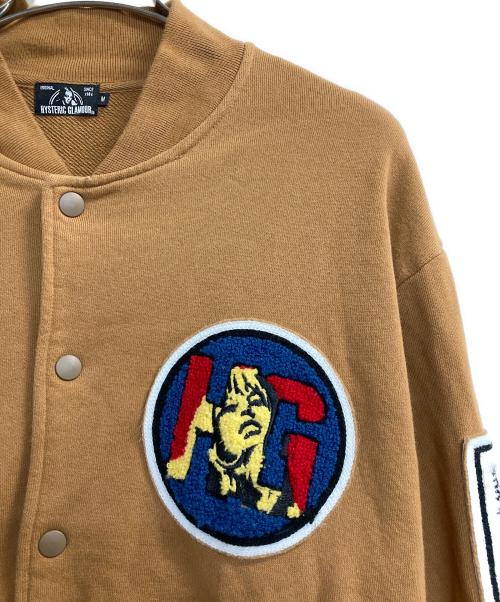 Hysteric Glamour（ヒステリックグラマー）Hysteric Glamour (ヒステリックグラマー) HERO COMICS ワッペン付きジャンパー ライトブラウン サイズ:Ｍの古着・服飾アイテム