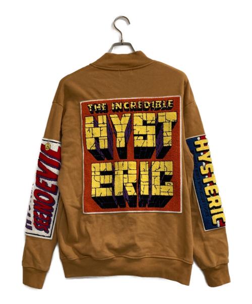 Hysteric Glamour（ヒステリックグラマー）Hysteric Glamour (ヒステリックグラマー) HERO COMICS ワッペン付きジャンパー ライトブラウン サイズ:Ｍの古着・服飾アイテム