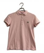 MONCLERモンクレール）の古着「MAGLIA POLO MANICA CORTA/ミニワッペンポロシャツ」｜ピンク