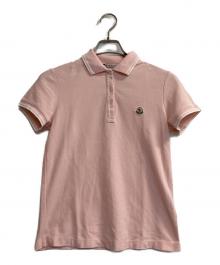 MONCLER（モンクレール）の古着「MAGLIA POLO MANICA CORTA/ミニワッペンポロシャツ」｜ピンク
