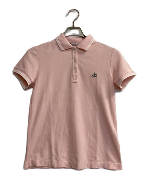 MONCLER（モンクレール）MONCLER (モンクレール) MAGLIA POLO MANICA CORTA/ミニワッペンポロシャツ ピンク サイズ:Ｓの古着・服飾アイテム