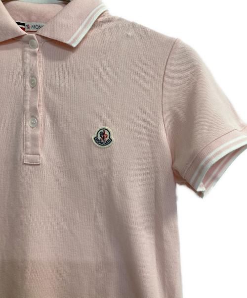 MONCLER（モンクレール）MONCLER (モンクレール) MAGLIA POLO MANICA CORTA/ミニワッペンポロシャツ ピンク サイズ:Ｓの古着・服飾アイテム