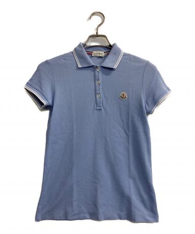 ひ*ろ様 【最終値下】Moncler 青 ポロシャツ 中古・古着通販】MONCLER (モンクレール) MAGLIA POLO MANICA CORTA