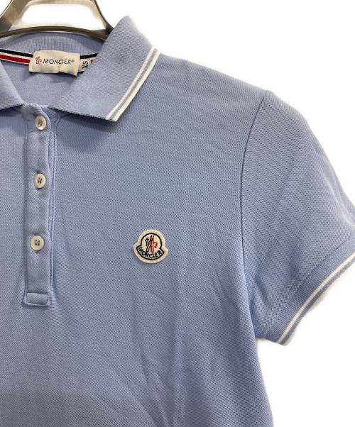 MONCLER（モンクレール）MONCLER (モンクレール) MAGLIA POLO MANICA CORTA/ミニワッペンポロシャツ ブルー サイズ:ＸＳの古着・服飾アイテム