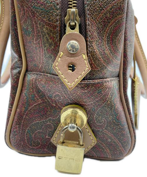 ETRO（エトロ）ETRO (エトロ) ペイズリー柄ハンドバッグ ボルドー×グリーンの古着・服飾アイテム