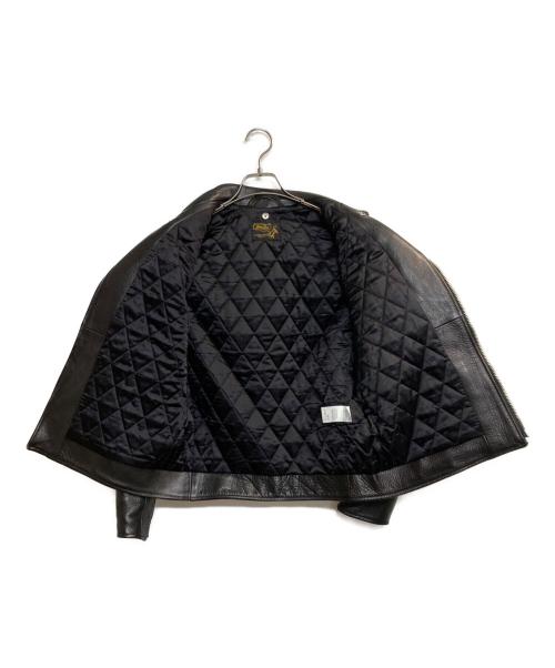 Bootes（ボーテス）Bootes (ボーテス) ダブルレザーライダースジャケッット ブラック サイズ:40の古着・服飾アイテム