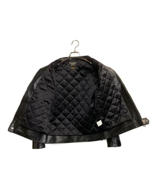 FOUNTAINHEAD LEATHER（ファウンテンヘッドレザー）FOUNTAINHEAD LEATHER HORSEHIDE TEACORE SINGLE LEATHER RIDERS JACKET/ホースハイドティーコアシングルレザーライダースジャケット ブラック サイズ:40の古着・服飾アイテム