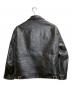 FOUNTAINHEAD LEATHER HORSEHIDE TEACORE SINGLE LEATHER RIDERS JACKET/ホースハイドティーコアシングルレザーライダースジャケット ブラック サイズ:40：150000円