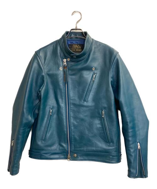 IRON HEART（アイアンハート）IRON HEART (アイアンハート) モーターサイクルジャケット ターコイズ サイズ:38の古着・服飾アイテム