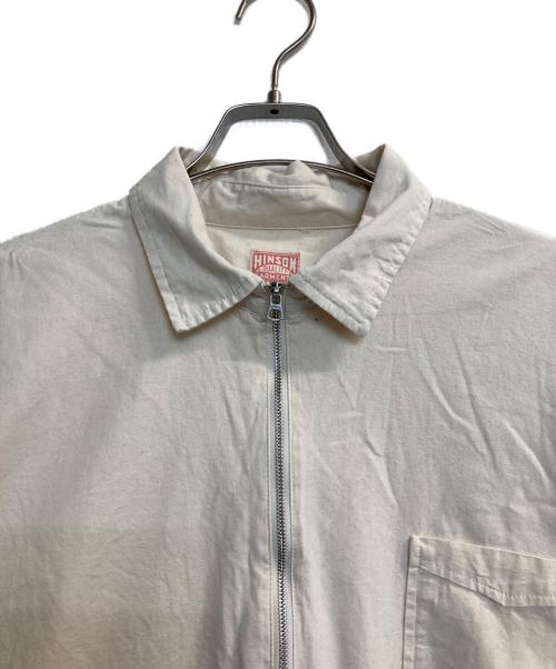 HINSON（ヒンソン）HINSON (ヒンソン) H/Z ワークシャツ アイボリー サイズ:Lの古着・服飾アイテム
