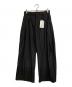 soerte（ソエルテ）の古着「3tuck wide baloon trousers」｜ネイビー