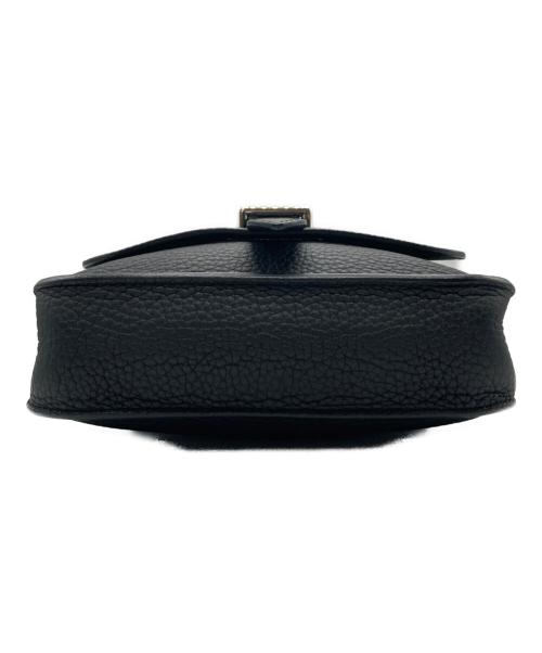 HERMES（エルメス）HERMES (エルメス) レザーミニショルダーバッグ ブラックの古着・服飾アイテム