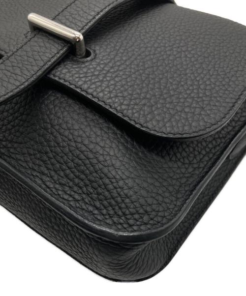HERMES（エルメス）HERMES (エルメス) レザーミニショルダーバッグ ブラックの古着・服飾アイテム