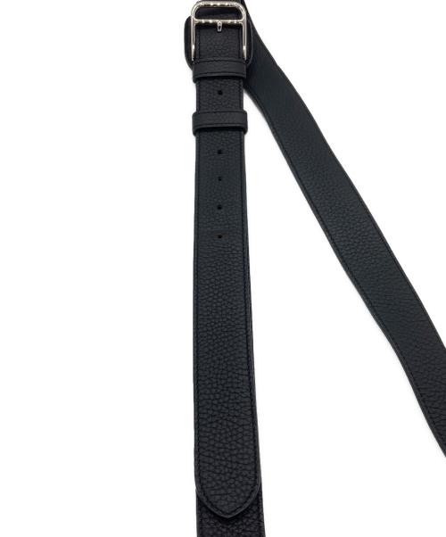 HERMES（エルメス）HERMES (エルメス) レザーミニショルダーバッグ ブラックの古着・服飾アイテム
