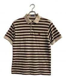 FRED PERRY（フレッドペリー）の古着「ポロシャツ」｜ボルドー×ベージュ