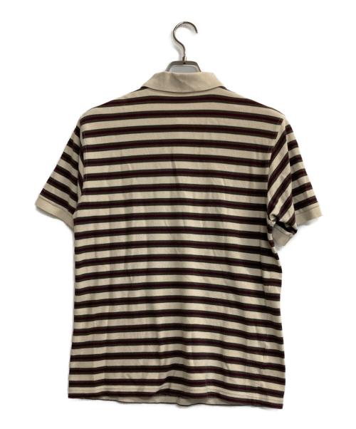 FRED PERRY（フレッドペリー）FRED PERRY (フレッドペリー) ポロシャツ ボルドー×ベージュ サイズ:Ｍの古着・服飾アイテム