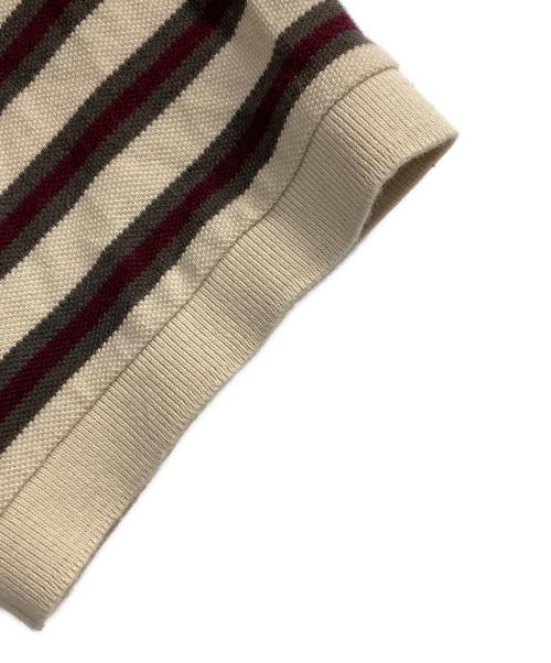 FRED PERRY（フレッドペリー）FRED PERRY (フレッドペリー) ポロシャツ ボルドー×ベージュ サイズ:Ｍの古着・服飾アイテム