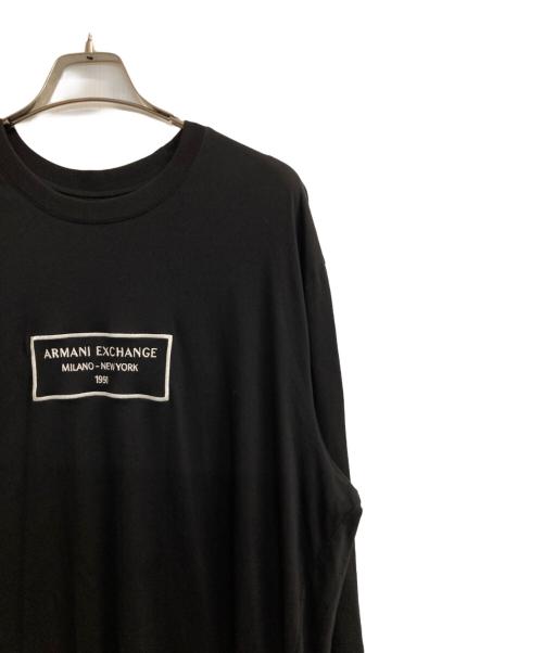 ARMANI EXCHANGE（アルマーニ エクスチェンジ）ARMANI EXCHANGE (アルマーニ エクスチェンジ) MILANO TO NEW YORK L/S ブラック サイズ:XLの古着・服飾アイテム