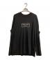 ARMANI EXCHANGE（アルマーニ エクスチェンジ）の古着「MILANO TO NEW YORK L/S」｜ブラック