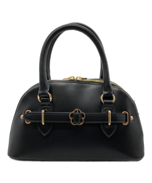 MARY QUANT（マリークヮント）MARY QUANT (マリークヮント) デイジーバックルベルト 2WAYショルダー ブラックの古着・服飾アイテム