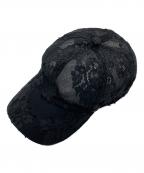 VIVIANOヴィヴィアーノ）の古着「Lace Baseball Cap/レースベースボールキャップ」｜ブラック