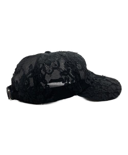 VIVIANO（ヴィヴィアーノ）VIVIANO (ヴィヴィアーノ) Lace Baseball Cap/レースベースボールキャップ ブラックの古着・服飾アイテム