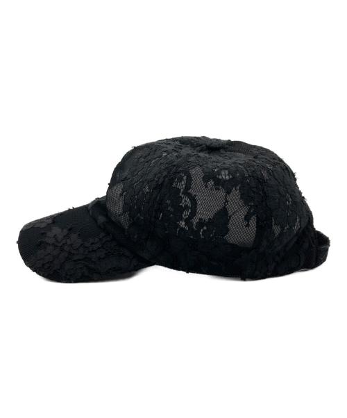 VIVIANO（ヴィヴィアーノ）VIVIANO (ヴィヴィアーノ) Lace Baseball Cap/レースベースボールキャップ ブラックの古着・服飾アイテム