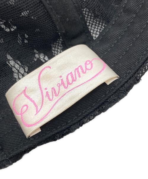 VIVIANO（ヴィヴィアーノ）VIVIANO (ヴィヴィアーノ) Lace Baseball Cap/レースベースボールキャップ ブラックの古着・服飾アイテム