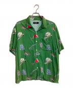 X-LARGEエクストララージ）の古着「GOOD TIME PATTERN S/S SHIRT」｜グリーン
