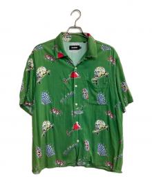 X-LARGE（エクストララージ）の古着「GOOD TIME PATTERN S/S SHIRT」｜グリーン
