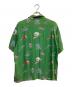 X-LARGE (エクストララージ) GOOD TIME PATTERN S/S SHIRT グリーン サイズ:M：3000円