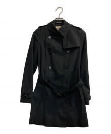 BURBERRY LONDON（バーバリーロンドン）の古着「裏ノヴァチェックトレンチコート」｜ブラック