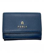FURLAフルラ）の古着「ミニコンパクトウォレット」｜ネイビー