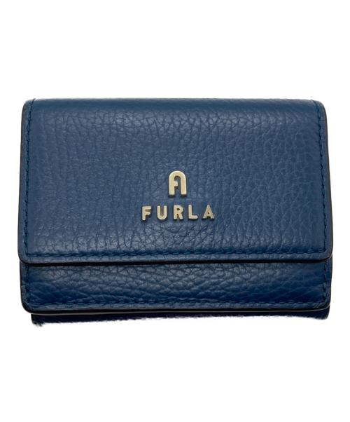 FURLA（フルラ）FURLA (フルラ) ミニコンパクトウォレット ネイビーの古着・服飾アイテム