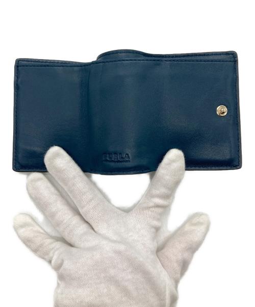 FURLA（フルラ）FURLA (フルラ) ミニコンパクトウォレット ネイビーの古着・服飾アイテム