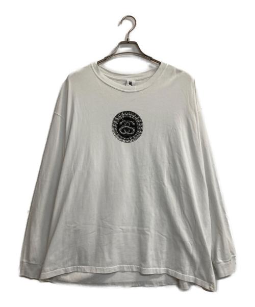 NIKE（ナイキ）NIKE (ナイキ) stussy (ステューシー) コラボロゴカットソー ホワイト サイズ:2ＸＬの古着・服飾アイテム