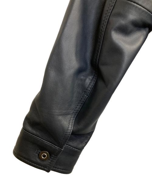 G-STAR RAW（ジースターロゥ）G-STAR RAW (ジースターロゥ) slim leather jkt ネイビー サイズ:ＸＳの古着・服飾アイテム