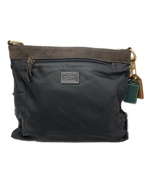 COACH（コーチ）COACH (コーチ) ナイロンミニヘルメットバッグ ブラック×ブラウンの古着・服飾アイテム