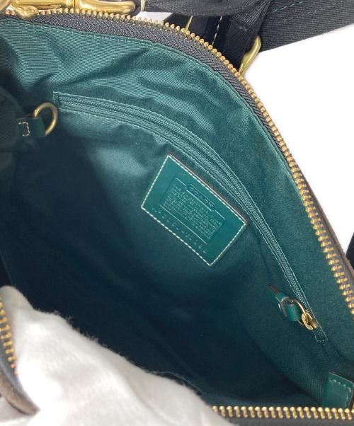 COACH（コーチ）COACH (コーチ) ナイロンミニヘルメットバッグ ブラック×ブラウンの古着・服飾アイテム