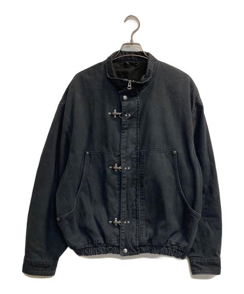 ZARA（ザラ）ZARA (ザラ) ファイヤマンフックダックワークジャケット ブラック サイズ:Ｍの古着・服飾アイテム
